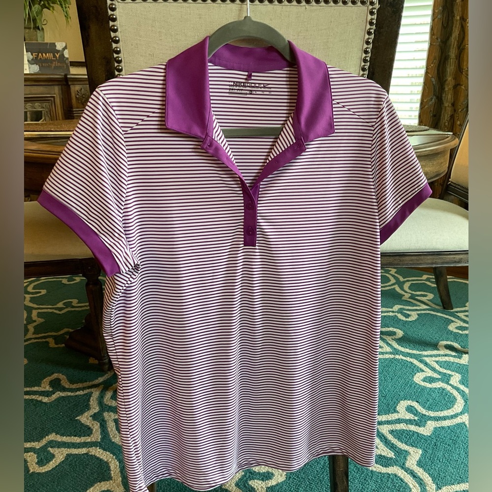 Nike Golf Dri-FIT Striped Women's Polo Shirt - Size XL